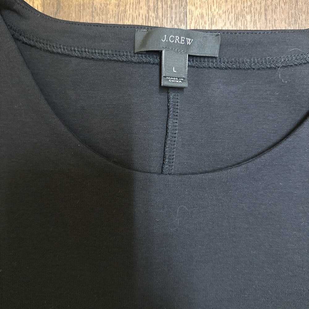 J. Crew Black Peplum Short Sleeve Blouse - Picture 4 of 8